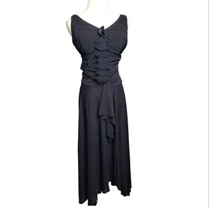 Gottex Profile Two Piece Swim Cover-up Lounge Coastal Vacation Mesh Ruffle Sheer